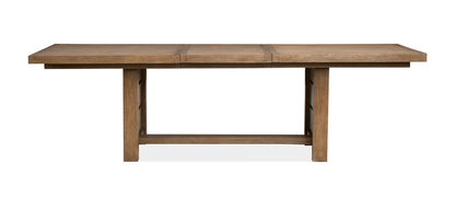 Magnussen - Plum Creek Sierra Brown Extendable Trestle Dining Table - D5768-21 view 4