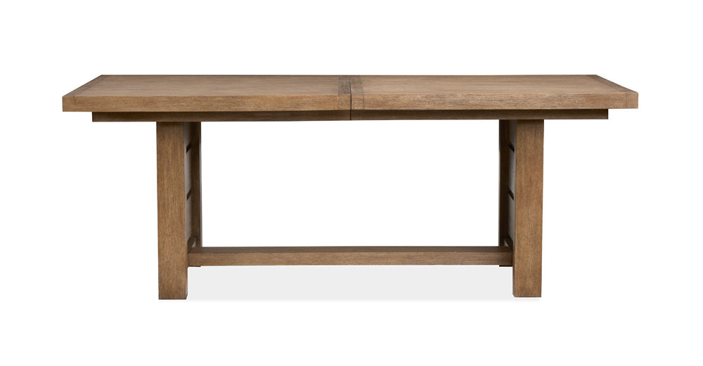 Magnussen - Plum Creek Sierra Brown Extendable Trestle Dining Table - D5768-21 view 5