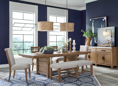 Magnussen - Plum Creek Sierra Brown Extendable Trestle Dining Table - D5768-21 view 12