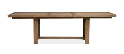 Magnussen - Plum Creek Sierra Brown Extendable Trestle Dining Table With 4 Side Chairs And Bench - D5768-21-KIT16 view 5