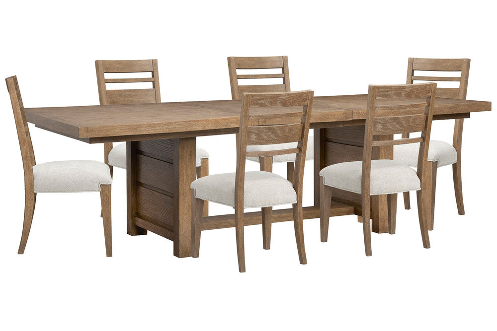 Magnussen - Plum Creek Sierra Brown Extendable Trestle Dining Table With 6 Side Chairs - D5768-21-KIT4 view 1