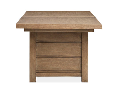 Magnussen - Plum Creek Sierra Brown Extendable Trestle Dining Table With 6 Side Chairs - D5768-21-KIT4 view 3