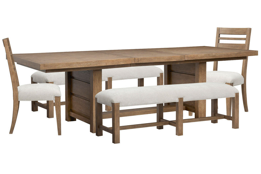 Magnussen - Plum Creek Sierra Brown Rectangular Dining Table With 2 Benches And 2 Side Chairs - D5768-21-KIT31 view 1