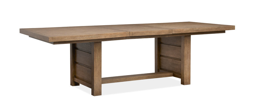Magnussen - Plum Creek Sierra Brown Rectangular Dining Table With 2 Benches And Server - D5768-21-KIT29 view 4