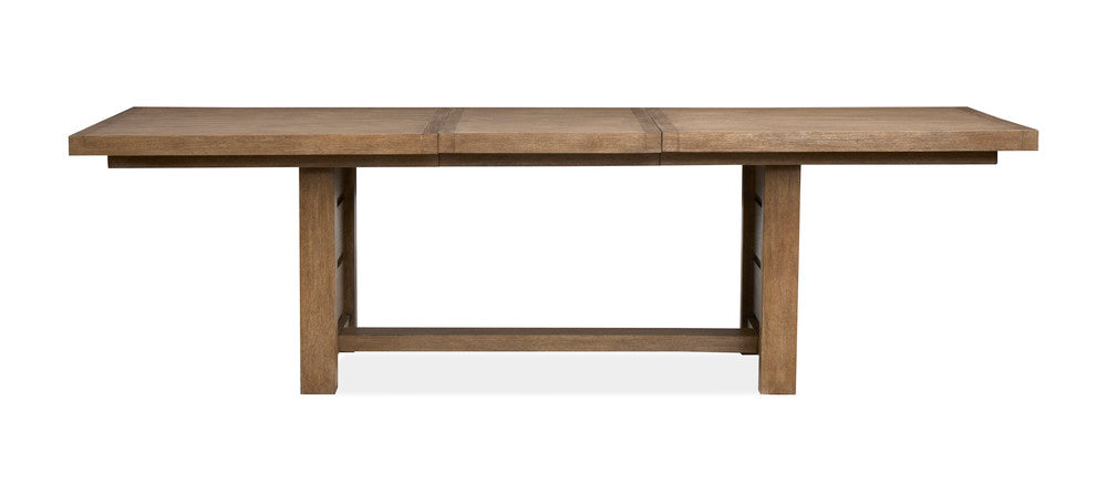 Magnussen - Plum Creek Sierra Brown Rectangular Dining Table With 2 Benches Server And Display Cabinet - D5768-21-KIT30 view 5