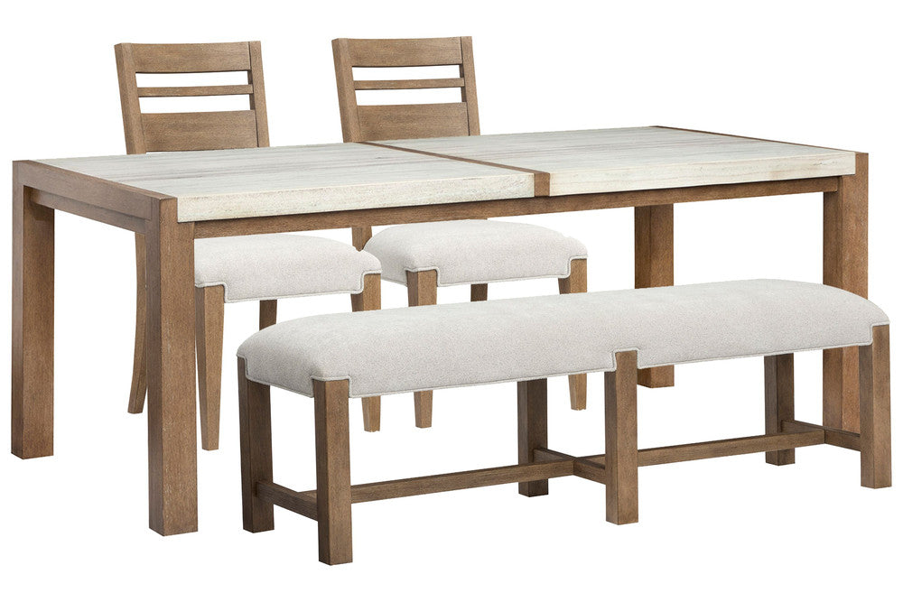 Magnussen - Plum Creek Sierra Brown Rectangular Dining Table With 2 Side Chairs And Bench - D5768-20-KIT13 view 1