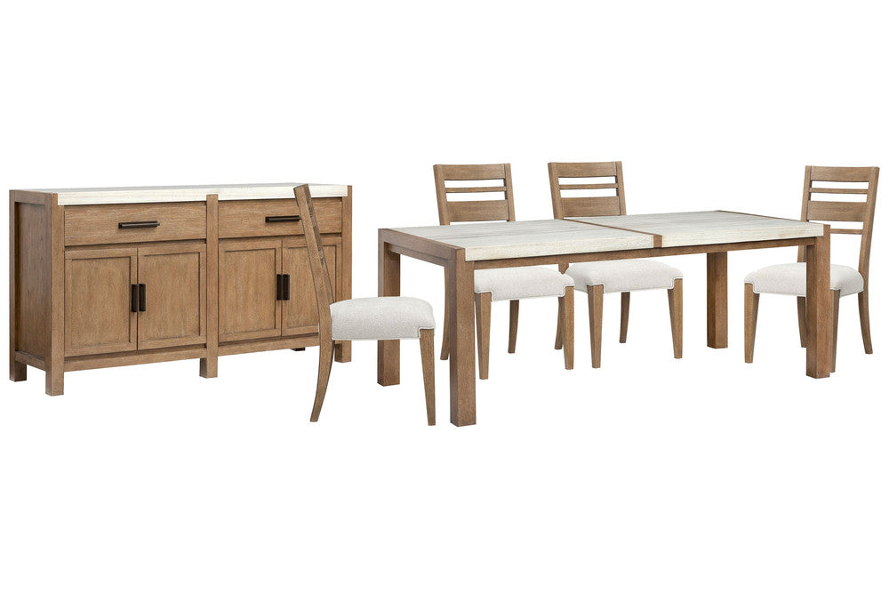 Magnussen - Plum Creek Sierra Brown Rectangular Dining Table With 4 Side Chairs And Server - D5768-20-KIT2 view 1