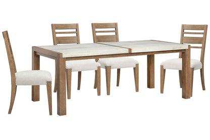 Magnussen - Plum Creek Sierra Brown Rectangular Dining Table With 4 Side Chairs - D5768-20-KIT1 view 1