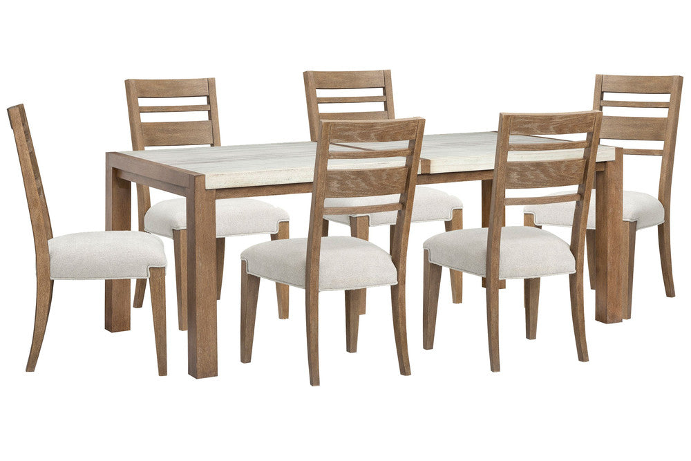 Magnussen - Plum Creek Sierra Brown Rectangular Dining Table With 6 Side Chairs - D5768-20-KIT4 view 1