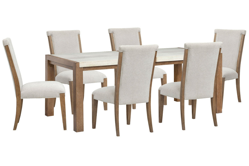 Magnussen - Plum Creek Sierra Brown Rectangular Dining Table With 6 Upholstered Side Chairs - D5768-20-KIT10 view 1