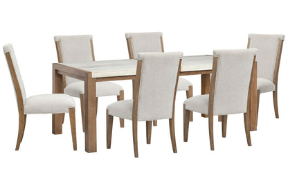 Magnussen - Plum Creek Sierra Brown Rectangular Dining Table With 6 Upholstered Side Chairs - D5768-20-KIT10 view 1