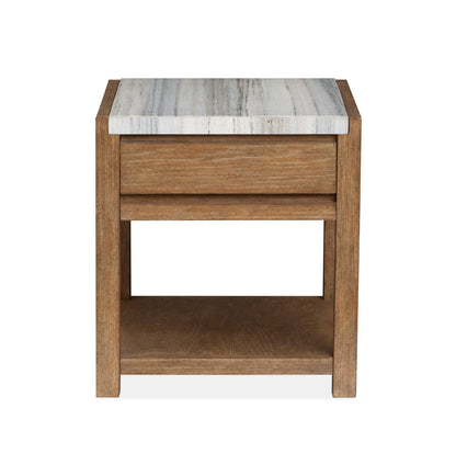 Magnussen - Plum Creek Sierra Brown Rectangular End Table - T5768-03 view 3