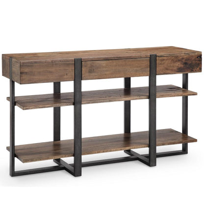 Magnussen - Prescott Modern Reclaimed Wood Rectangular Console Table in Rustic Honey - T4344-73 veiw 1