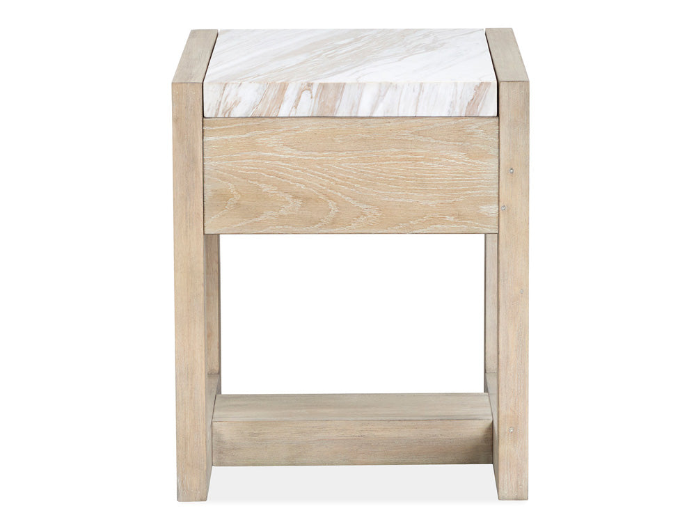 Magnussen - Preston Gallery Buff And Antique Silver Rectangular End Table - T5941-03 view 5