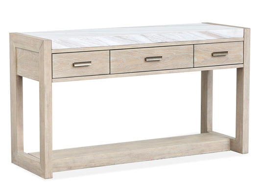 Magnussen - Preston Gallery Buff And Antique Silver Rectangular Sofa Table - T5941-73 view 1