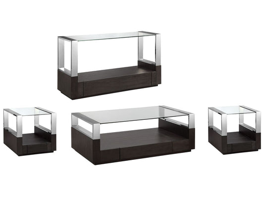 Magnussen - Revere Graphite Rectangular Cocktail Table With 2 End Table And Sofa Table - T4562-43KIT3 view 1