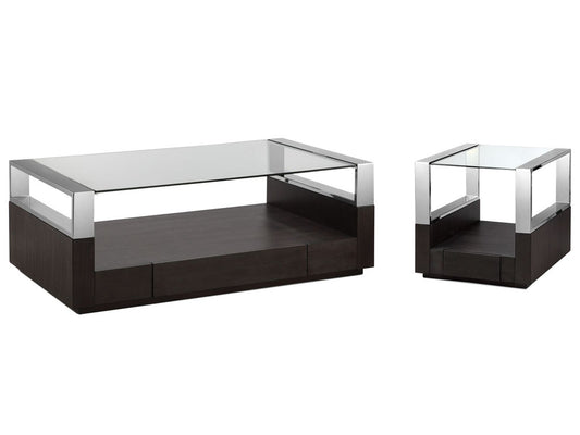 Magnussen - Revere Graphite Rectangular Cocktail Table With End Table - T4562-43KIT1 view 1