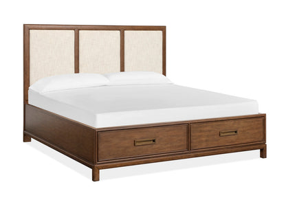 Magnussen - Ridgefield Russet King Upholstered Panel Storage Bed - B6436-65A view 1