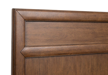Magnussen - Ridgefield Russet Queen Panel Bed 2 Nightstands Double Drawer Dresser With Landscape Mirror And Door Chest - B6436-54-KIT6 view 7