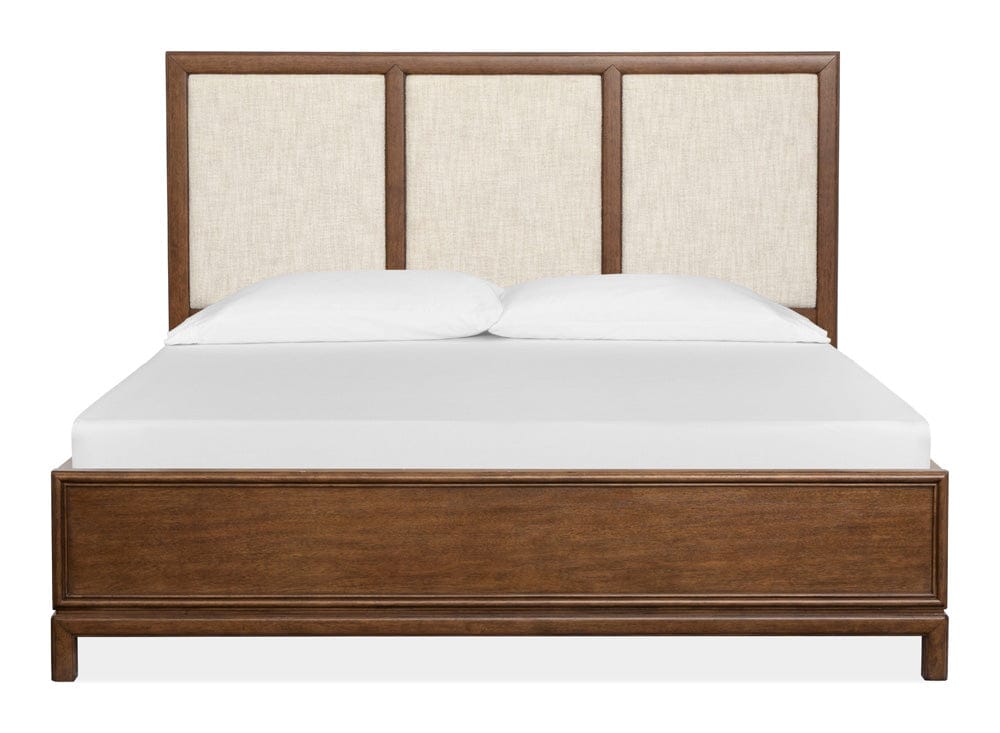 Magnussen - Ridgefield Russet Queen Upholstered Panel Bed - B6436-55 view 2