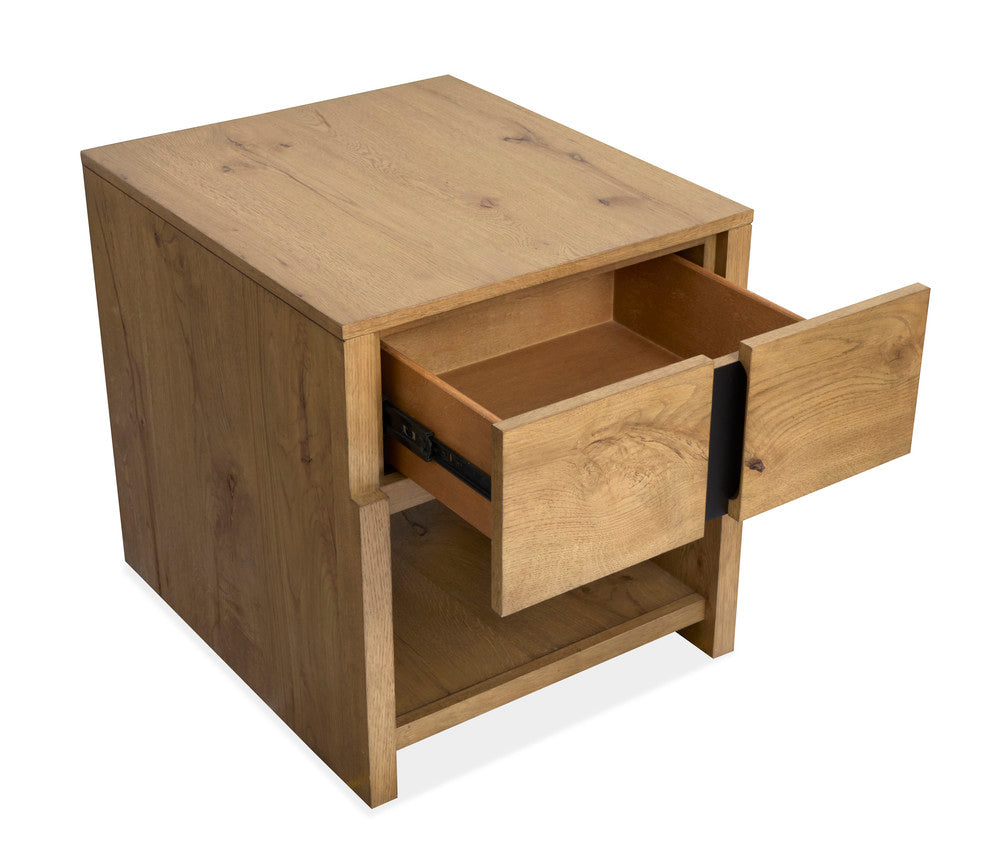 Magnussen - Ripley Rustic Caramel And Dark Bronze Rectangular End Table - T6421-03 view 6