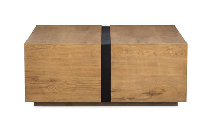 Magnussen - Ripley Rustic Caramel And Dark Bronze Square Cocktail Table With 2 End Table And Sofa Table - T6421-41KIT3 view 5