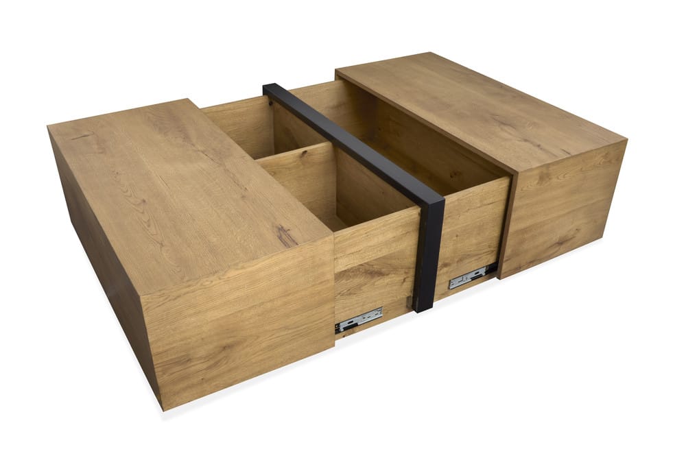 Magnussen - Ripley Rustic Caramel And Dark Bronze Square Cocktail Table With 2 End Table And Sofa Table - T6421-41KIT3 view 7