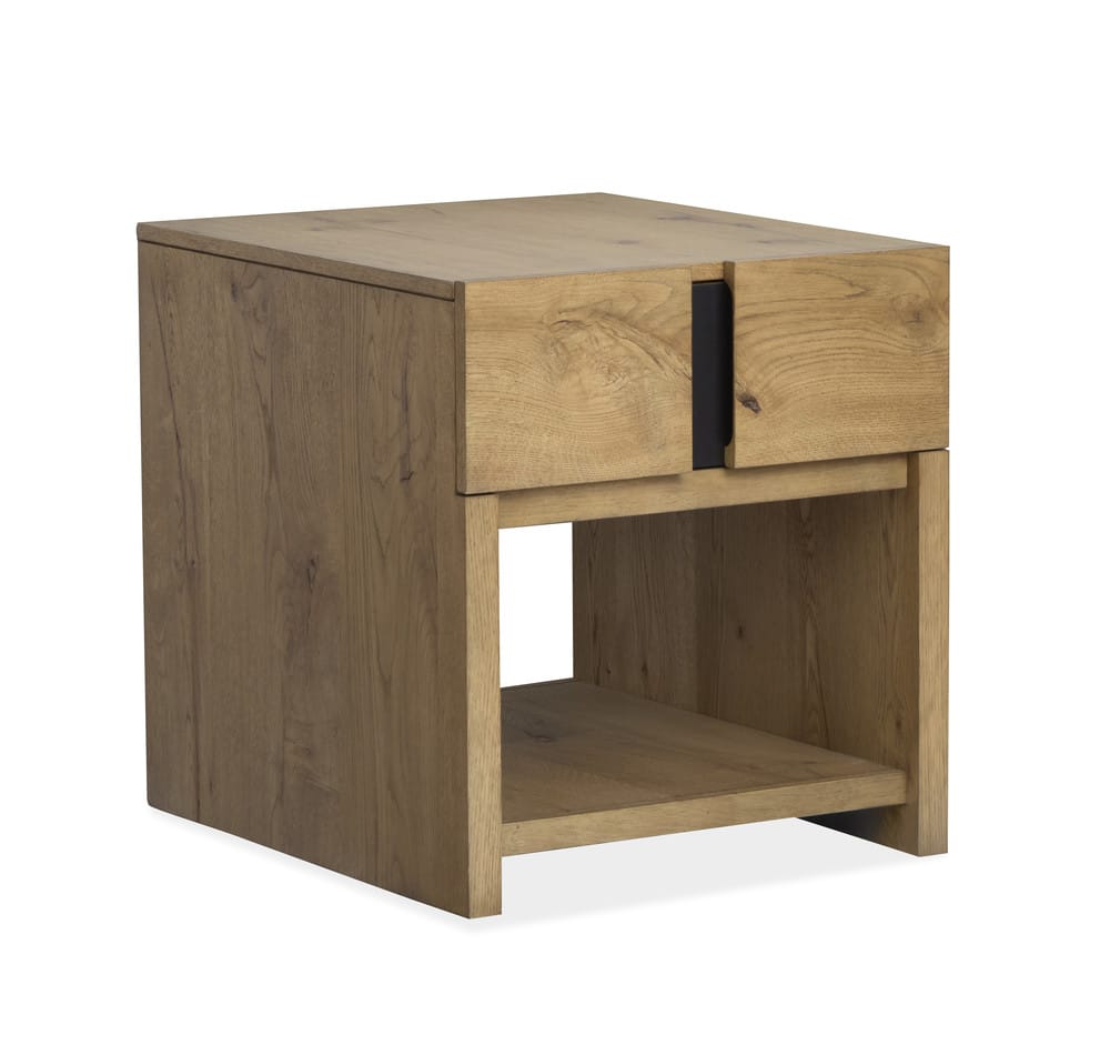 Magnussen - Ripley Rustic Caramel And Dark Bronze Square Cocktail Table With 2 End Table - T6421-41KIT2 view 6