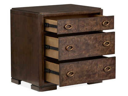 Magnussen - Rowan Espresso King Upholstered Panel Bed 2 Nightstands Drawer Dresser With Landscape Mirror And Door Chest - B5769-65-KIT6 view 8