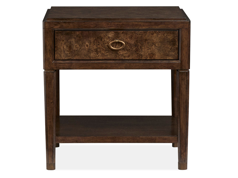 Magnussen - Rowan Espresso Queen Panel Bed 2 Open Nightstands Drawer Dresser With Landscape Mirror And Door Chest - B5769-54-KIT16 view 6