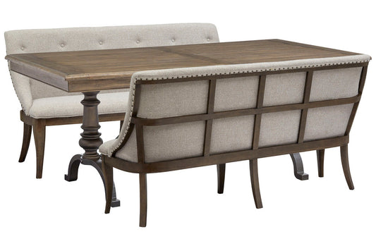 Magnussen - Roxbury Manor Homestead Brown Extendable Rectangular Dining Table With 2 Benches - D5011-20-KIT9 view 1