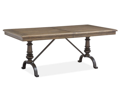 Magnussen - Roxbury Manor Homestead Brown Extendable Rectangular Dining Table With 2 Benches - D5011-20-KIT9 view 2