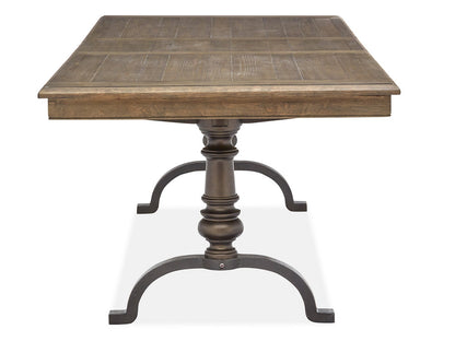Magnussen - Roxbury Manor Homestead Brown Extendable Rectangular Dining Table With 2 Benches - D5011-20-KIT9 view 4