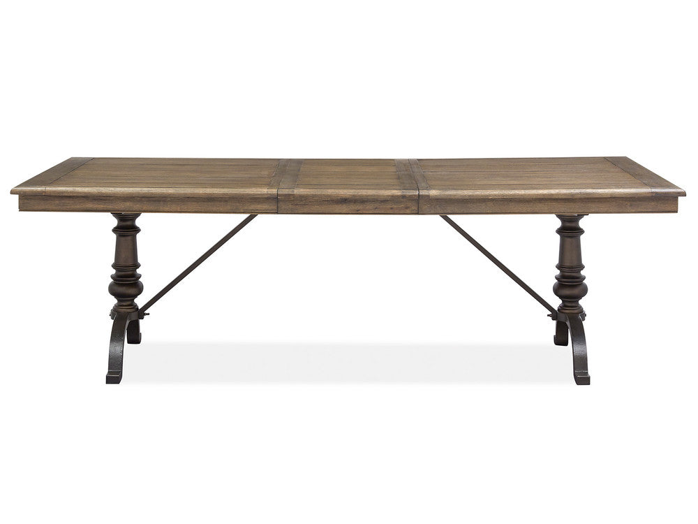 Magnussen - Roxbury Manor Homestead Brown Extendable Rectangular Dining Table With 2 Benches - D5011-20-KIT9 view 8