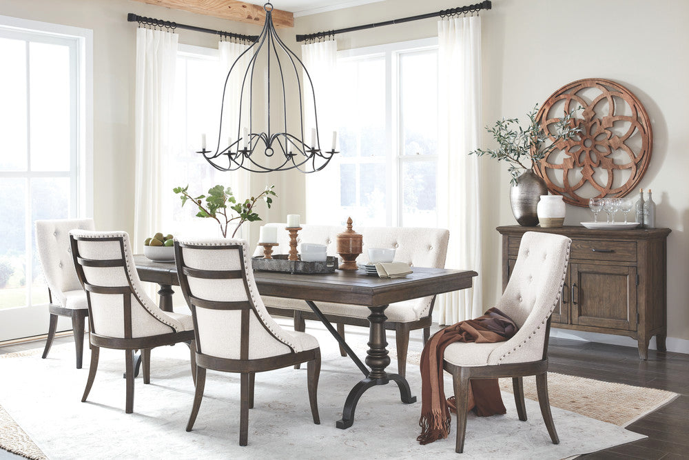 Magnussen - Roxbury Manor Homestead Brown Extendable Rectangular Dining Table With 2 Benches - D5011-20-KIT9 view 11