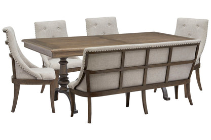 Magnussen - Roxbury Manor Homestead Brown Extendable Rectangular Dining Table With 4 Arm Chairs And Bench - D5011-20-KIT7 view 1