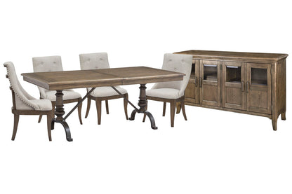 Magnussen - Roxbury Manor Homestead Brown Extendable Rectangular Dining Table With 4 Arm Chairs And Buffet - D5011-20-KIT2 view 1
