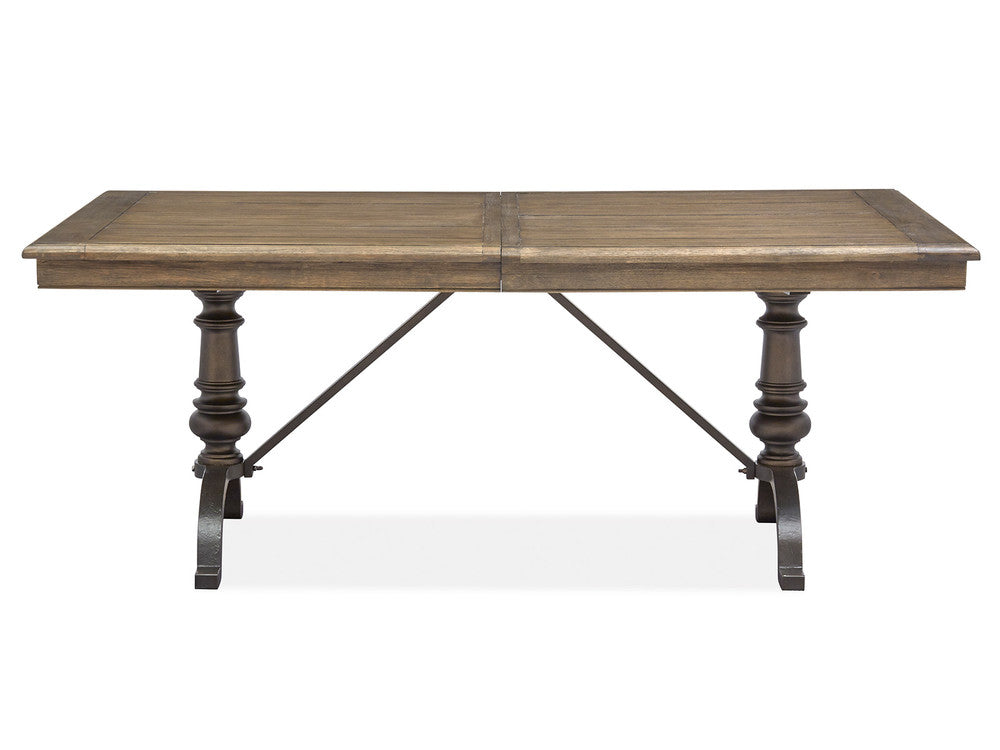 Magnussen - Roxbury Manor Homestead Brown Extendable Rectangular Dining Table With 4 Arm Chairs And Buffet - D5011-20-KIT2 view 3
