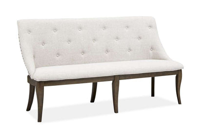 Magnussen - Roxbury Manor Wood Bench w/Upholstered Seat & Back  - D5011-78 veiw 1