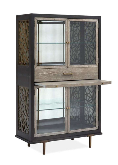Magnussen - Ryker Display Cabinet in Nocturn Black & Coventry Grey - D5013-08 veiw 2