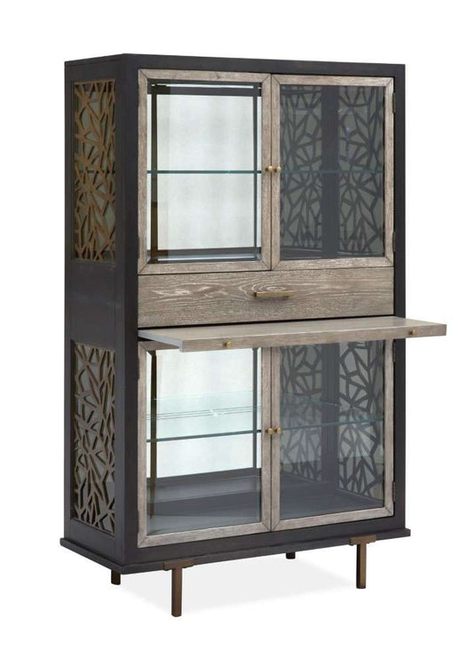 Magnussen - Ryker Display Cabinet in Nocturn Black & Coventry Grey - D5013-08 veiw 2