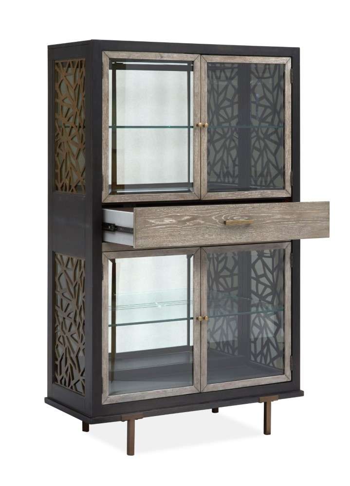 Magnussen - Ryker Display Cabinet in Nocturn Black & Coventry Grey - D5013-08 veiw 3