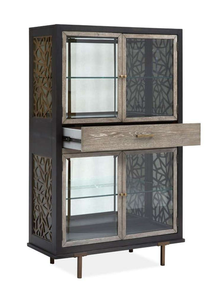 Magnussen - Ryker Display Cabinet in Nocturn Black & Coventry Grey - D5013-08 veiw 3