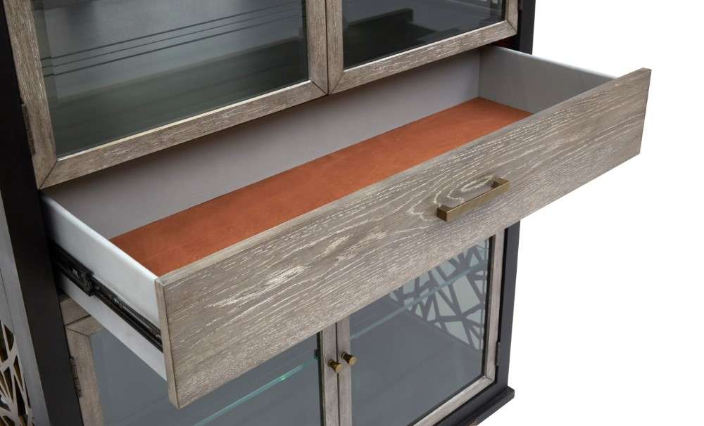 Magnussen - Ryker Display Cabinet in Nocturn Black & Coventry Grey - D5013-08 veiw 4