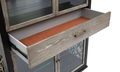 Magnussen - Ryker Display Cabinet in Nocturn Black & Coventry Grey - D5013-08 veiw 4