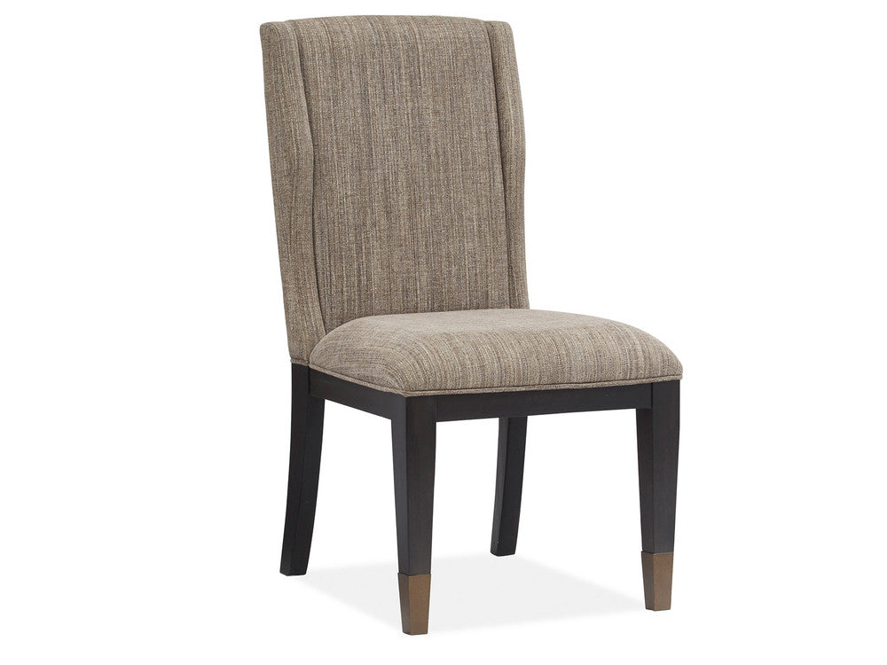 Magnussen - Ryker Nocturn Black And Coventry Grey Round Dining Table With 4 Host Chairs And Server - D5013-24-KIT2 view 5