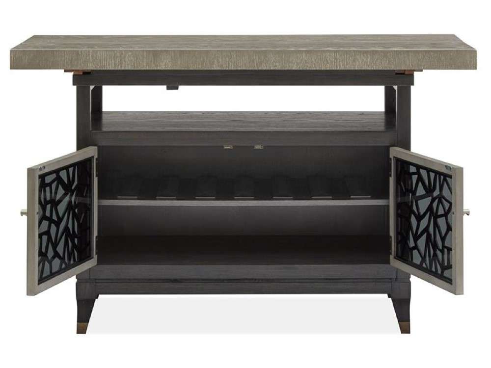 Magnussen - Ryker Rectangular Counter Table in Nocturn Black & Coventry Grey - D5013-42 veiw 2