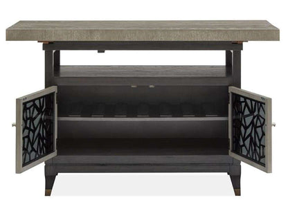 Magnussen - Ryker Rectangular Counter Table in Nocturn Black & Coventry Grey - D5013-42 veiw 2