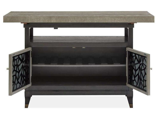 Magnussen - Ryker Rectangular Counter Table in Nocturn Black & Coventry Grey - D5013-42 veiw 2