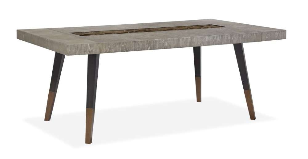 Magnussen - Ryker Rectangular Dining Table in Nocturn Black & Coventry Grey - D5013-20 veiw 1